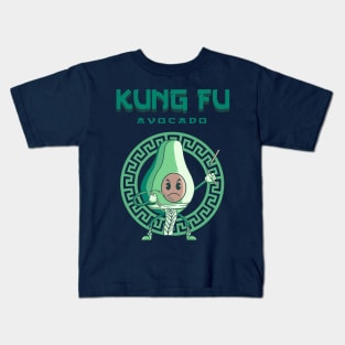 Kung Fu Avocado Kids T-Shirt